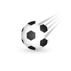 Obraz premium Soccer ball isolated on a white background. Sport vector logo.