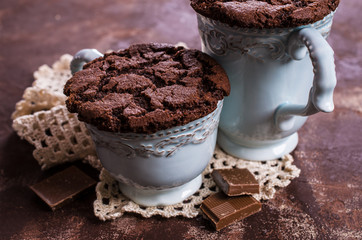 Round chocolate cookies