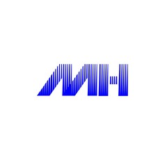 letter MH logo vector