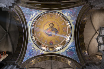 The dome of Church of the Holy Sepulchre. Jerusalem. Israel