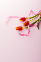 赤いチューリップ