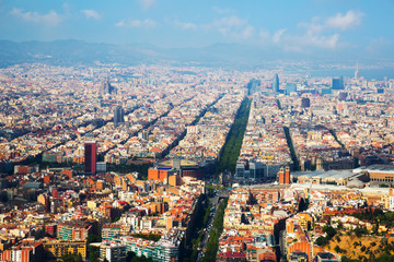 Obraz premium The Eixample district of Barcelona in Spain