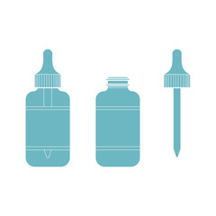 Eye Drop Bottle Isolate On White Background vector
