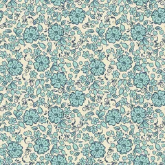Peel and stick wallpaper Small flowers vector floral seamless pattern