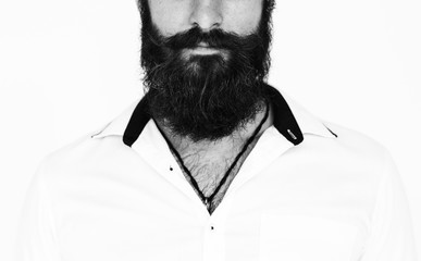 Beard Man Gesture Portrait Studio
