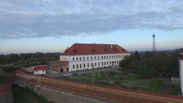 Castle in Dubno, Ukraine, aerial