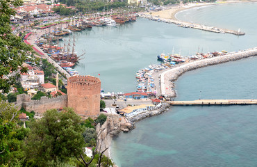 Red Tower, Kizil Kule in Alanya