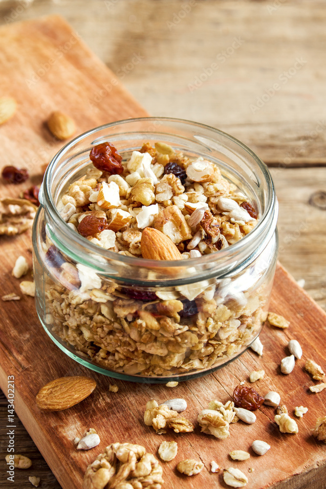 Wall mural homemade granola