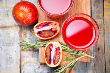 juice of red orange fruit