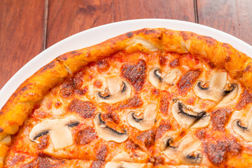 Pizza mushrooms