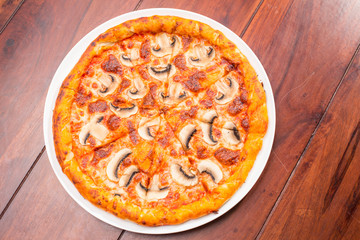Pizza mushrooms