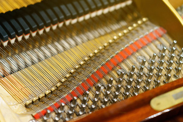 the inner mechanism of the piano piano