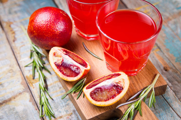 juice of red orange fruit