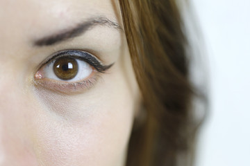 Girl with brown eye