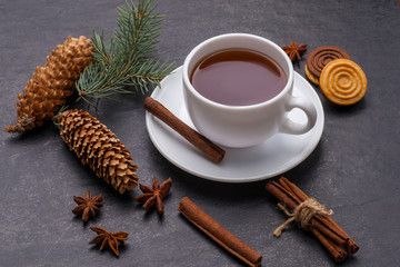 white tea cup