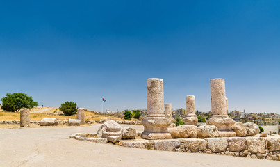 Naklejka premium Ruins of the Amman Citadel