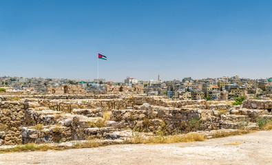 Cityscape of Amman downtown from the Citadel