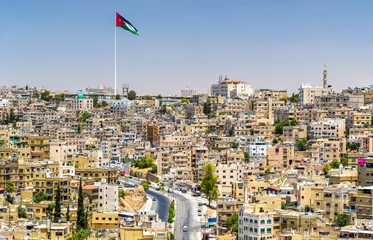 Fotobehang Cityscape of Amman downtown from the Citadel © Leonid Andronov