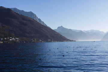 Blick auf den Traunsee, Österreich 