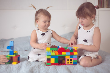 siblings sisters play with designer real interior