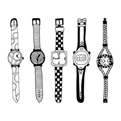 Wrist watches cartoon.