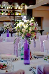 Flower arrangement in a vase