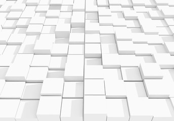 abstract white cubic background