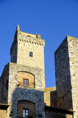 Fototapeta na wymiar San Gimignano is a small medieval hill town in Tuscany,