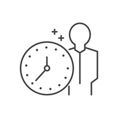 Time BUSINESS Line Icon Style