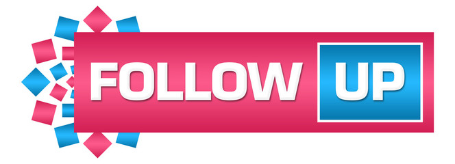 Follow Up Pink Blue Circular Bar 