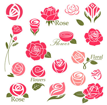 Roses design elements