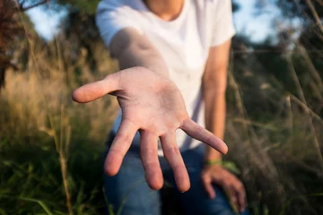 Foto op Plexiglas Helping Hand Reaching Out © DorSteffen