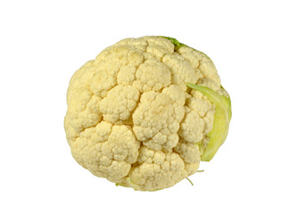 Head of cauliflower. Isolated on white background