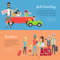 Auto Traveling and Travelers Banners