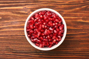 Bowl with pomegranate seeds