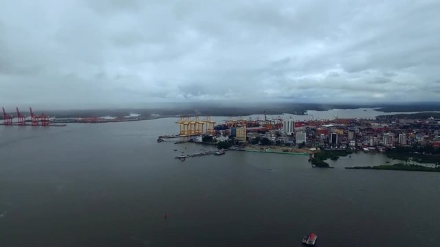 Aerial Port Buenaventura Colombia