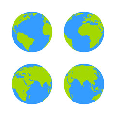Globe icon. Earth symbol