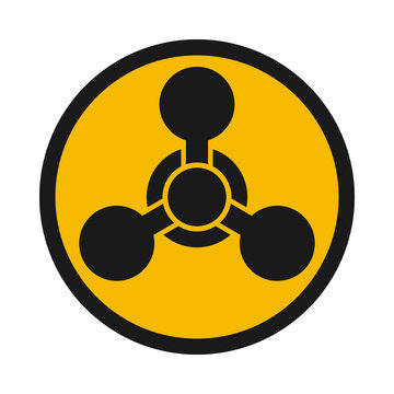 Chemical Weapon Warning, Hazard Sign