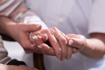 Senior woman at hospital