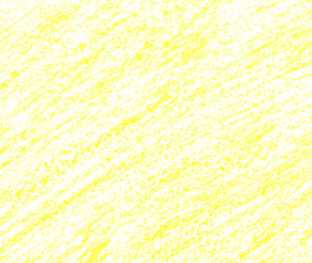 Hand drawn yellow texture. Crayons background. Citric line with a pencil. Wax crayon frame. Light lemon lines. Abstract wax pencil texture. Lime crayons pencil. Abstract background. - 143418064