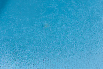 Transparent water with blue pool