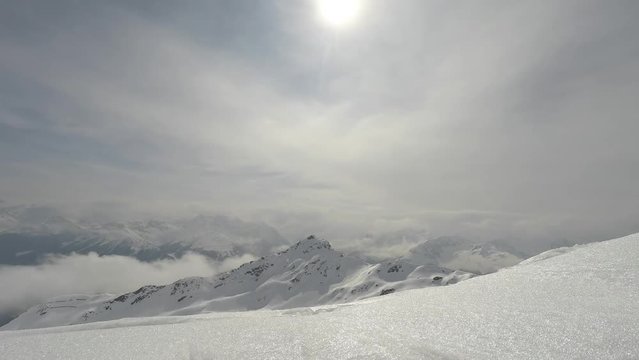 Hochjoch Silvretta Panorama im Zeitraffer