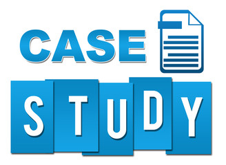 Case Study Blue Professional With Symbol 