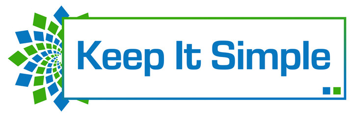 Keep It Simple Green Blue Circular Bar 