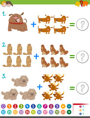 Fototapeta premium addition maths activity