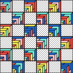 Obraz premium Colorful bright seamless pattern