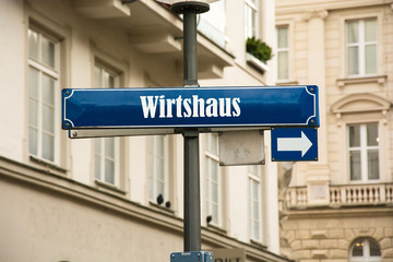 Obraz premium Schild 192 - Wirtshaus