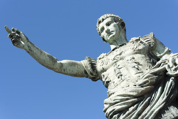 Ancient statue of Julius Caesar in Naples