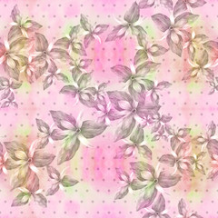 Abstract wallpaper with floral motifs.  Seamless pattern. Wallpaper. Use printed materials, signs, posters, postcards, packaging.
