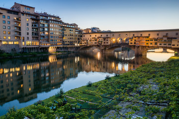 Blaue Stunde über der Ponte Vecchio